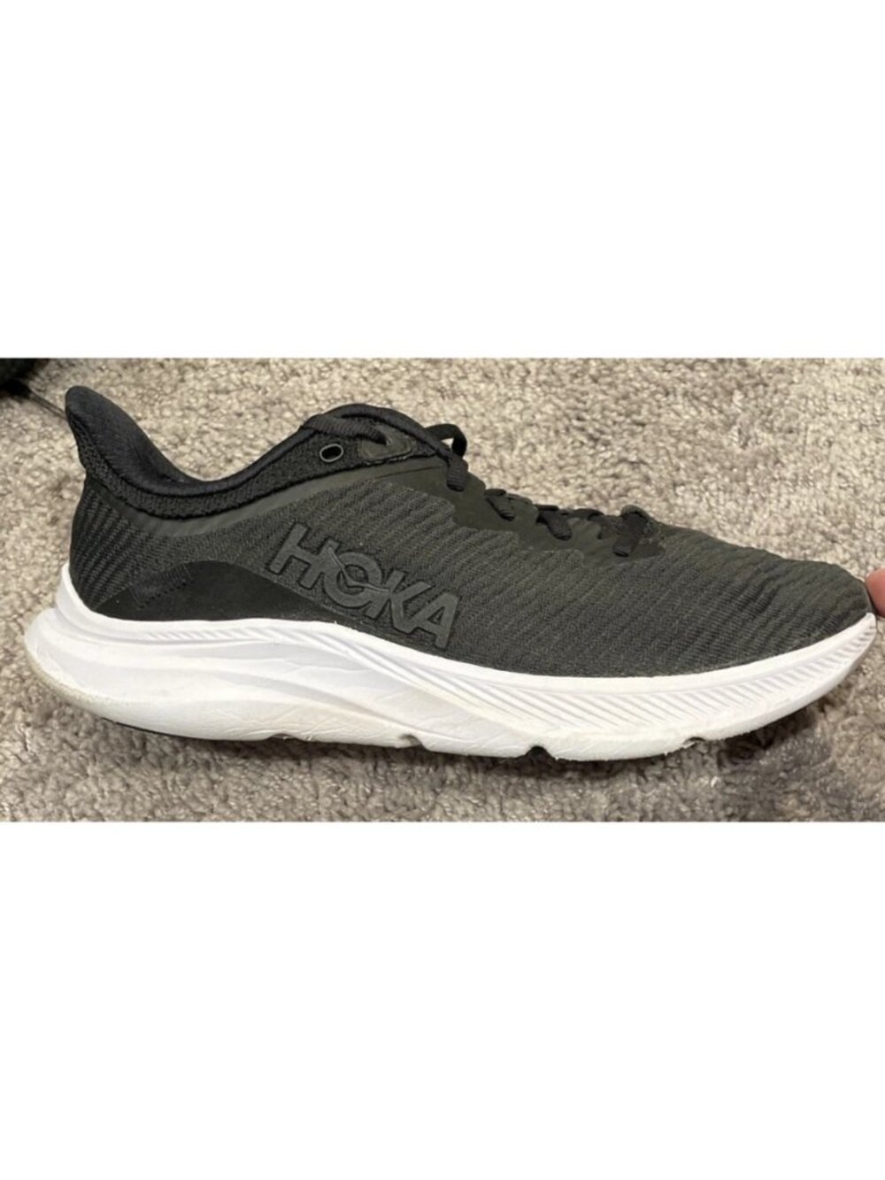 Hoka One One Womens Solimar 1123096 BWHT Black Running Shoes Sneakers Size 9.5 B - Picture 3 of 8